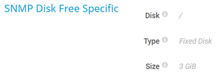 SNMP Disk Free Specific SNMP Disk Free Specific